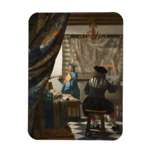 The Art of Painting by Johannes Vermeer Magnet