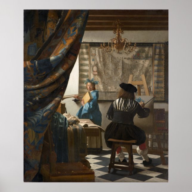 The Art of Painting by Johannes Vermeer Poster (Front)