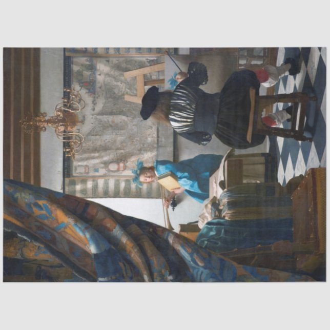 The Art of Painting, Johannes Vermeer, 1666-1667 Tissue Paper (Front)