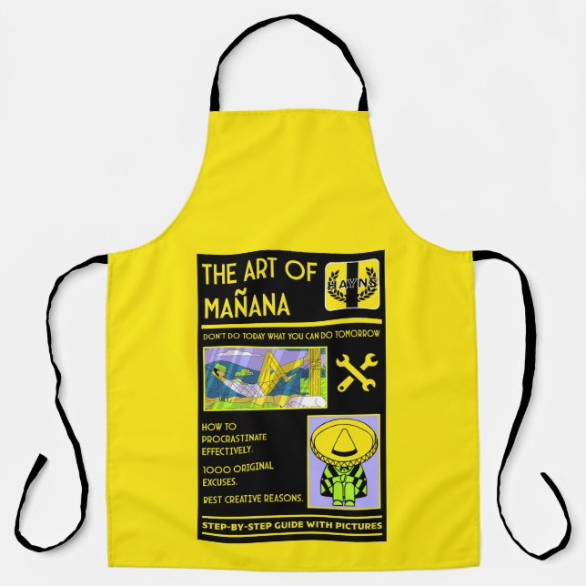 The Art Of Procrastination - Mañana Apron (Front)