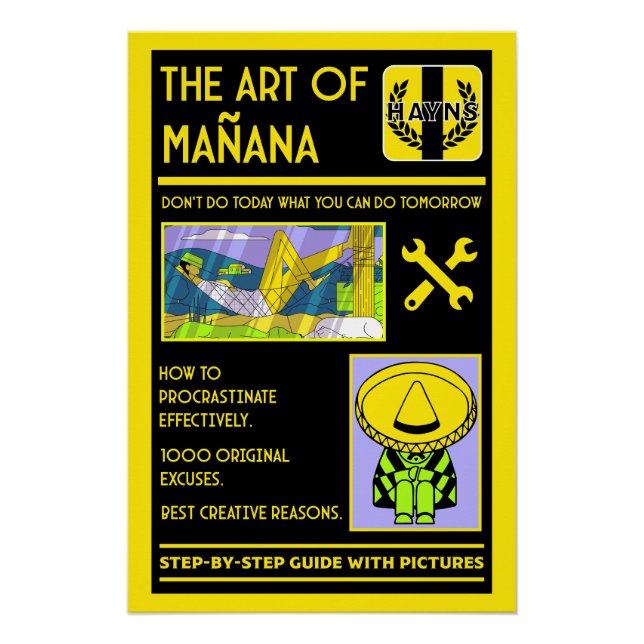 The Art Of Procrastination - Mañana Poster (Front)
