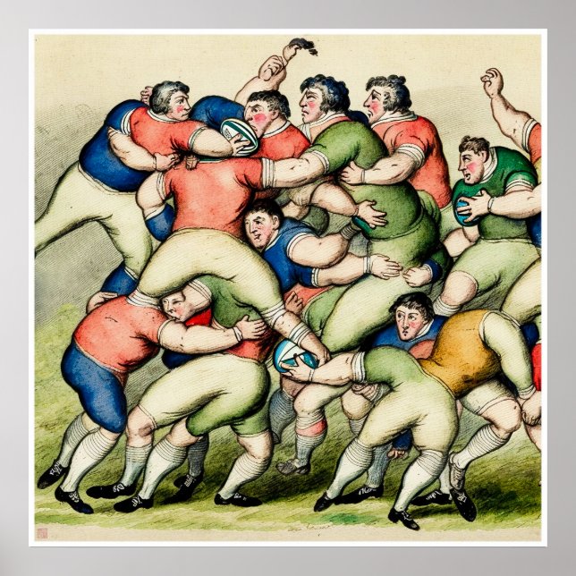 The Art Of Rugby -  Print (Front)