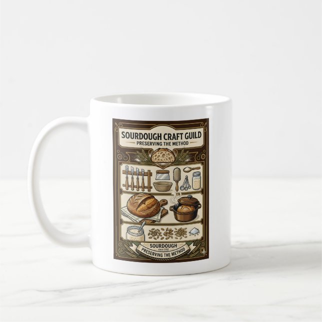 The Art of Sourdough - Natural Fermentation Guide Coffee Mug (Left)