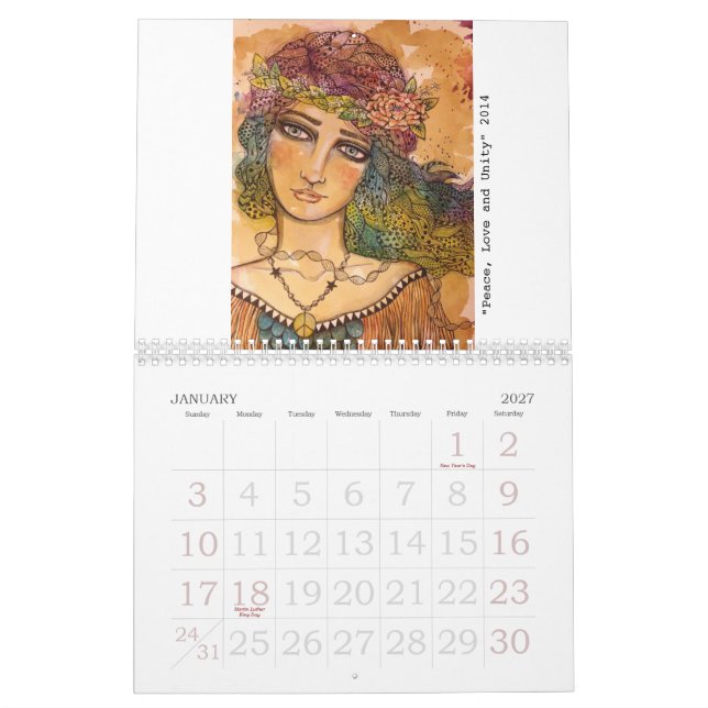 The Art of Stephanie Allison 2015 Calendar (Jan 2027)