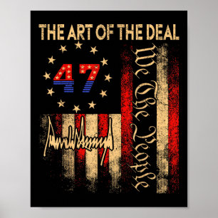 The Art Of The Deal President Donal Trump Vintage Poster