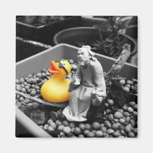 'The Art of Zen' Rubber Duck Magnet