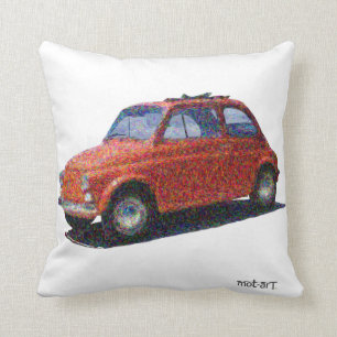 The Artful Classic Fiat 500 Cushion