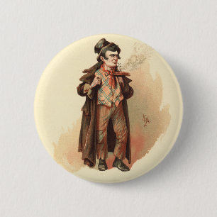 The Artful Dodger by Kyd, Dickens' Oliver Twist 6 Cm Round Badge