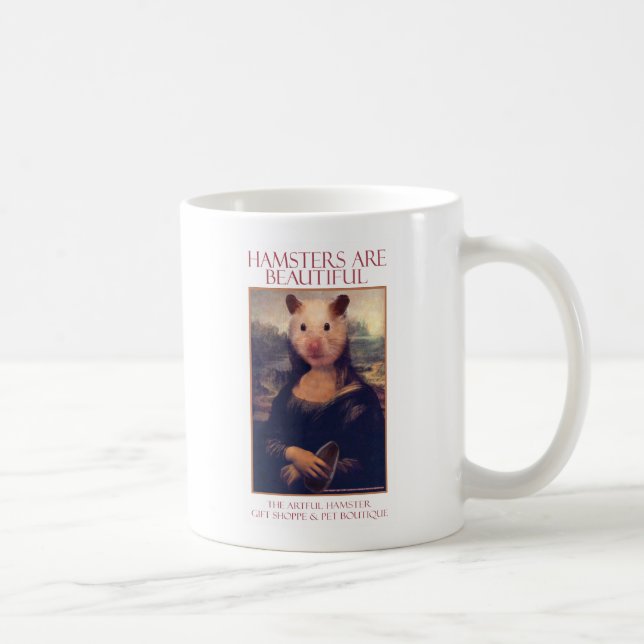 The Artful Hamster Mona Lisa Mug (Right)