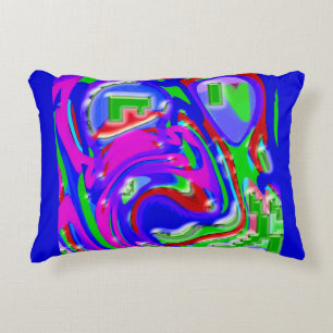 The Artist and His Flashes of Creativity Decorative Cushion