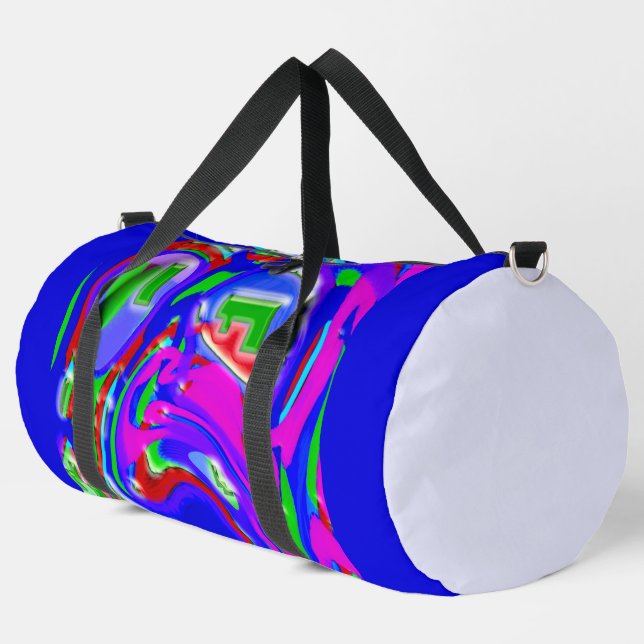 The Artist and His Flashes of Creativity Duffle Bag (Left Corner)