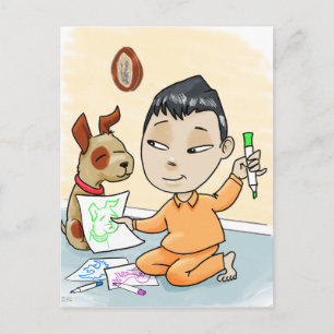 The Artist and His Muse Postcard