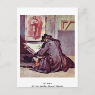 The Artist By Jean-Baptiste Simeon Chardin Postcard