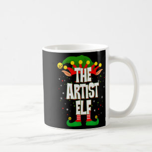 The Artist Elf Christmas  Coffee Mug
