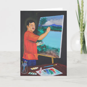 The Artist Greeting Card