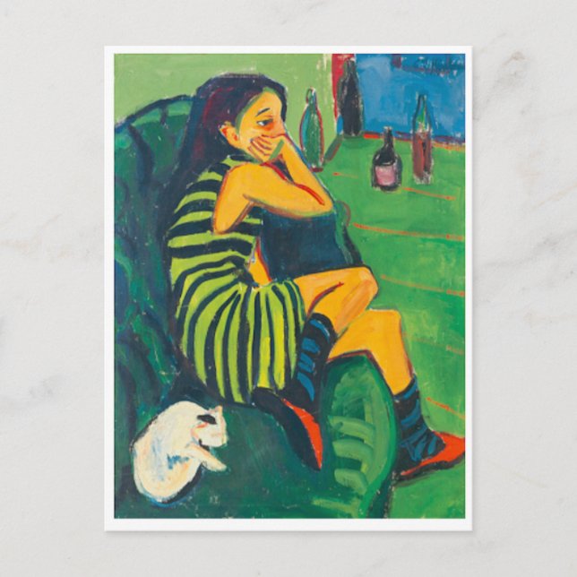 The Artist Marcella,Kirchner,Fine Art Postcard (Front)