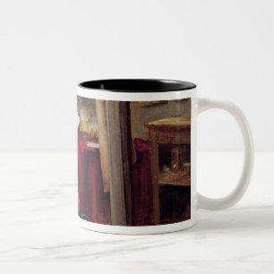 The Artist Morot in his Studio, c.1874 Two-Tone Coffee Mug