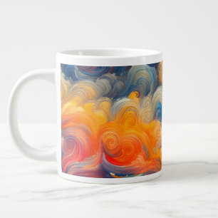 The artist of the sky large coffee mug