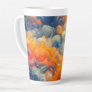 The artist of the sky latte mug