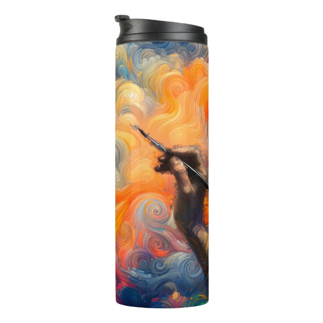 The artist of the sky thermal tumbler (Rotated Right)