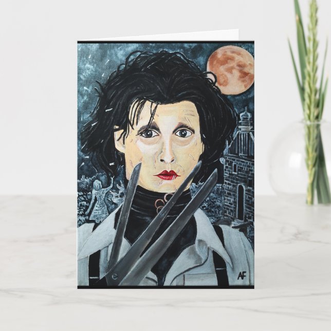 The Artist Painting by Alfred Fox Card (Front)