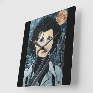 The Artist Painting by Alfred Fox Square Wall Clock