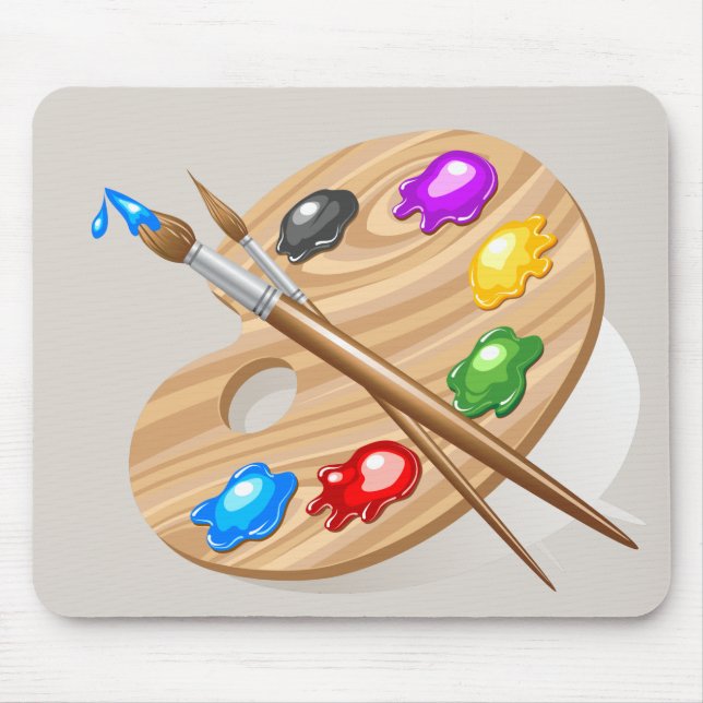 The Artist Palette  Mouse Pad (Front)