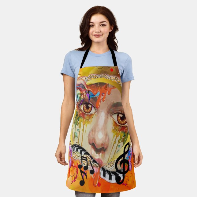 The Artist pallet All-Over-Print Tank Top Apron (Worn)