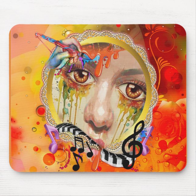 The Artist pallet Mouse Pad (Front)