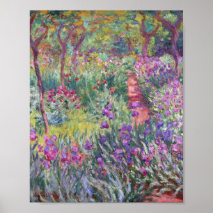 The Artist’s Garden in Giverny by Claude Monet Poster