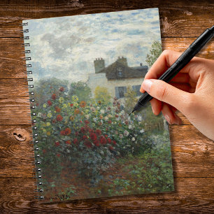 The Artist’s Garden with Dahlias Notebook