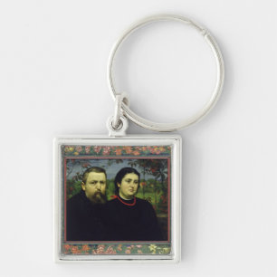 The Artist with his Wife Bonicella, 1887 Key Ring