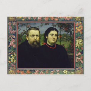 The Artist with his Wife Bonicella, 1887 Postcard