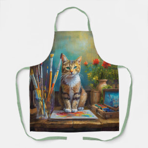The Artistic Cat Apron