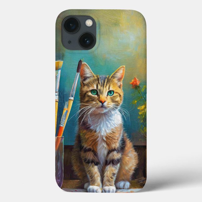 The Artistic Cat Case-Mate iPhone Case (Back)