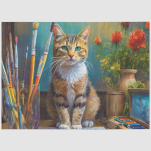 The Artistic Cat Tissue Paper