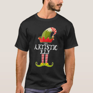 The Artistic Elf Funny Christmas Gift Matching Fam T-Shirt