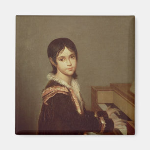The Artist's Daughter at the Piano Magnet