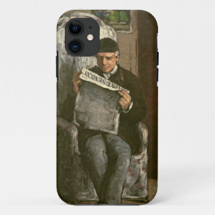 The Artist's Father, Reading "L'Événement", 1866 iPhone 11 Case