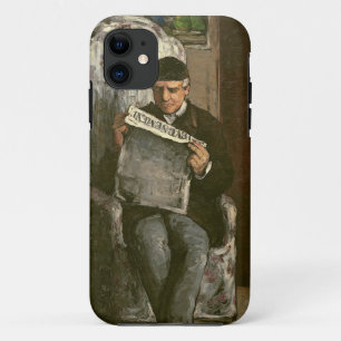 The Artist's Father, Reading "L'Événement", 1866 iPhone 11 Case
