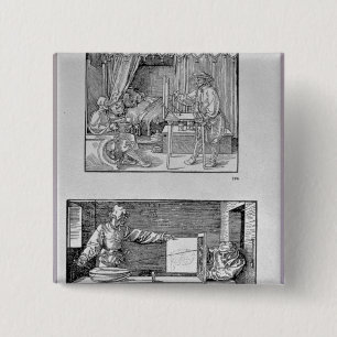 The artist's first technical book 15 cm square badge