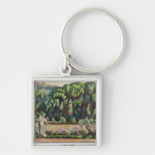 The Artist's Garden at Durbins, c.1915 (oil on can Key Ring