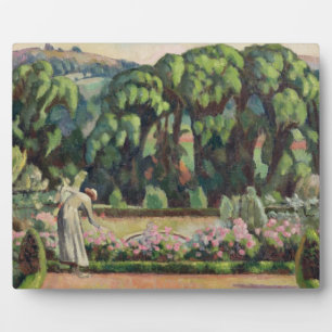 The Artist's Garden at Durbins, c.1915 (oil on can Plaque