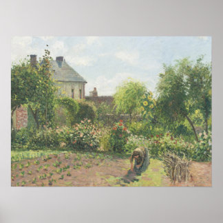 The Artist's Garden at Eragny Camille Pissaro Poster