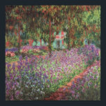 The Artist's Garden at Giverny by Claude Monet Poster<br><div class="desc">Claude Monet's The Artist's Garden at Giverny, completed in 1900 and currently housed in the Musée d'Orsay, Paris, is one of many works the artist created depicting his garden at Giverny during the last thirty years of his life. The painting features rows of irises in varying shades of purple and...</div>