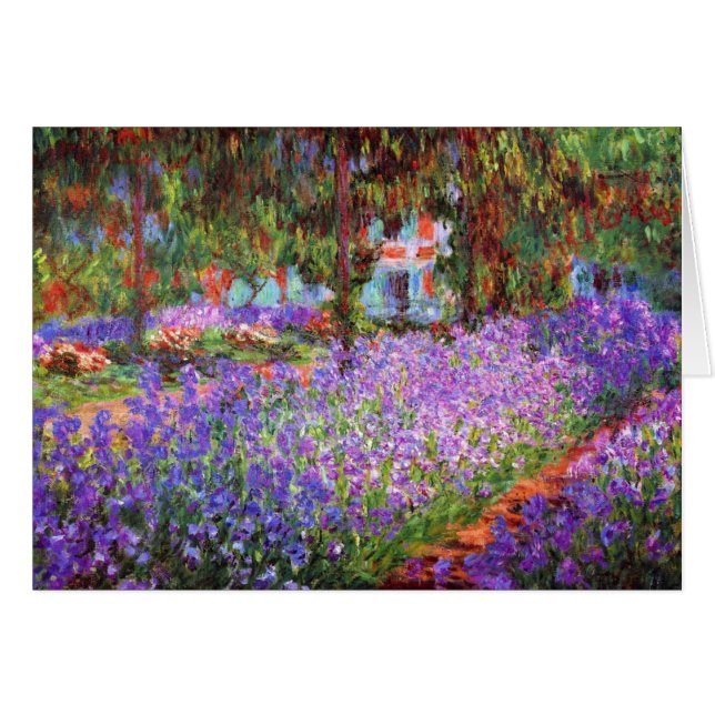 The Artist's Garden at Giverny by Monet Fine Art (Front Horizontal)