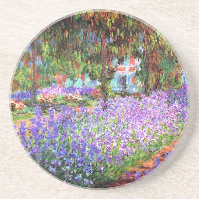 The Artist's Garden at Giverny, Claude Monet Coaster (Front)