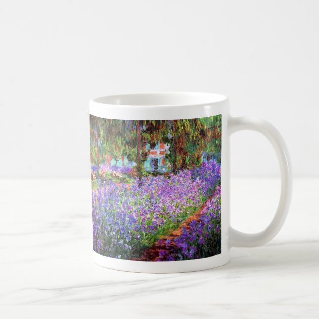 The Artist's Garden at Giverny, Claude Monet Coffee Mug (Right)