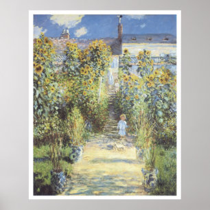 The Artist's Garden at Vetheuil, 1880 Claude Monet Poster
