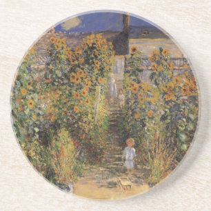The Artist's Garden at Vetheuil by Claude Monet Coaster
